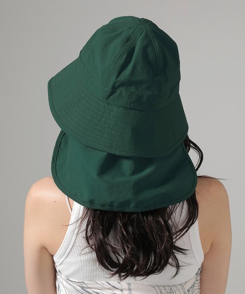 帽子 ハット コンパクト収納 UVカット ネックカバー 2way バケット