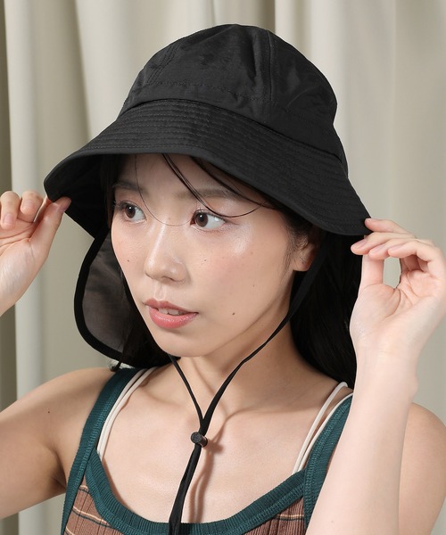 帽子 ハット uvカット 紫外線カット コンパクト収納 UVカット ネック