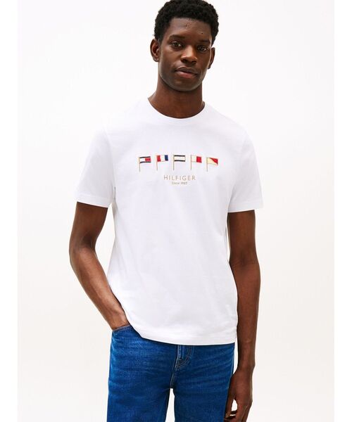   メンズ カットソー トミーヒルフィガー TOMMY HILFIGER（トミー・ヒルフィガー） tシャツ ヒルフィガーマルチ