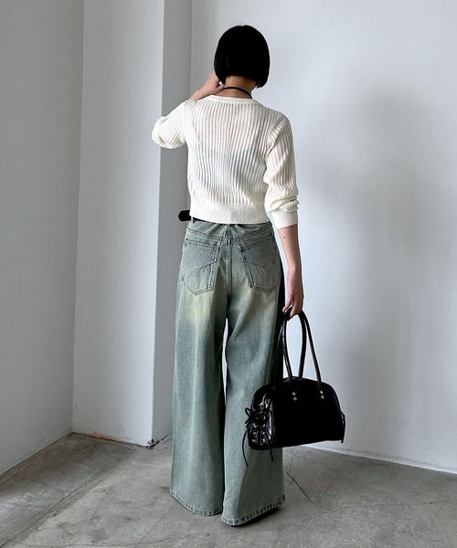 カーディガン くぅ♡*様 CABaN 「CABaN」 ニットカーディガン X-SMALL ネイビー
