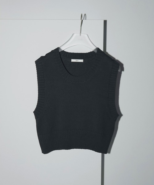 anuke ベスト ジレ Mix Knit Vest レディース : ZOZOTOWN Yahoo