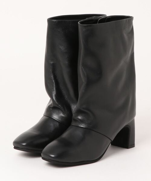 「ALPHA CUBIC」 ショートブーツ 22.5cm ベージュ系その他 レディース_画像5