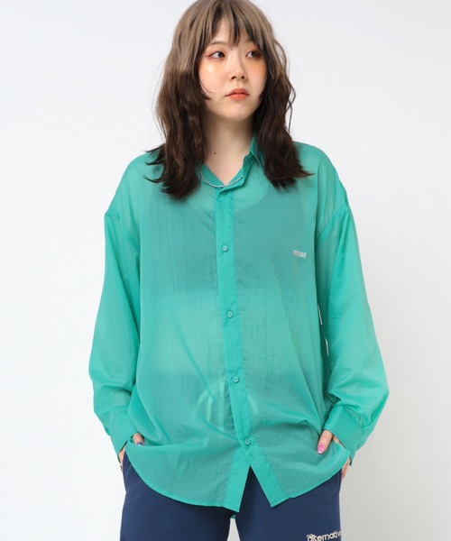 ブラウス シャツ B2889 シアーＢＩＧシャツ レディース RNA ブラウス シャツ B2889 シアーBIGシャツ レディース