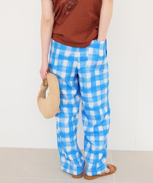 SLOBE IENA パンツ printイージーパンツ レディース : ZOZOTOWN