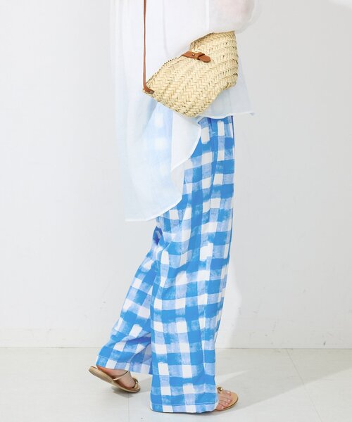SLOBE IENA パンツ printイージーパンツ レディース : ZOZOTOWN