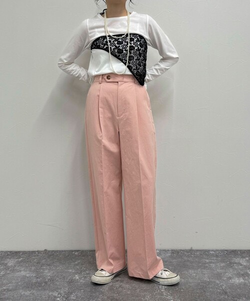 fredy emue チノパン 「低身長サイズ34有り」チノタックパンツ