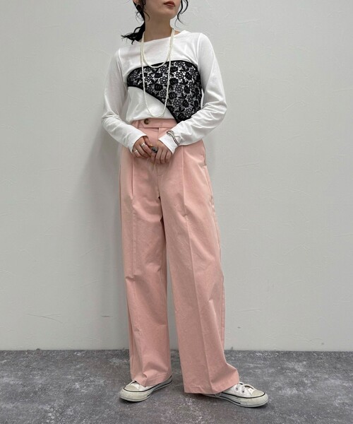 fredy emue チノタックパンツ fredy emue（フレディエミュ）の「デニム / チノタックパンツ
