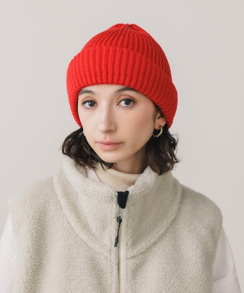 「Stuart Austin」 ニットキャップ FREE レッド メンズ_画像9