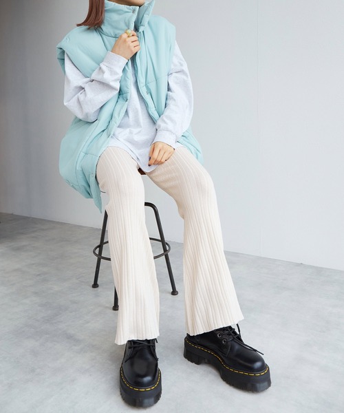 「w closet」 イージーパンツ FREE オフホワイト レディース_画像4
