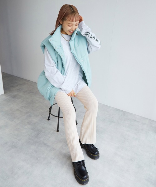 「w closet」 イージーパンツ FREE オフホワイト レディース_画像6