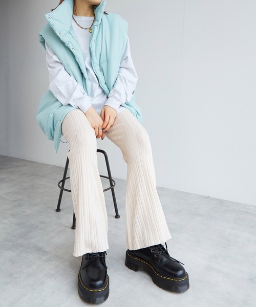 「w closet」 イージーパンツ FREE オフホワイト レディース_画像8