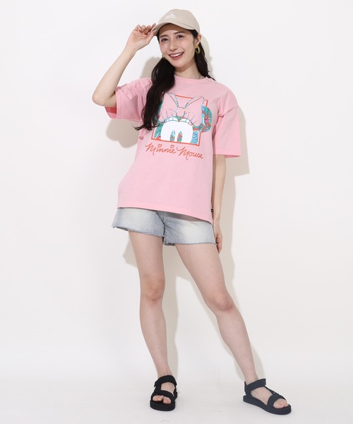 B'z SCENES Disney 親子TシャツB ピンク Sサイズ30周年限定 Tシャツ(男性アイドル) B'z×ディズニー 親子TシャツB ピンク L