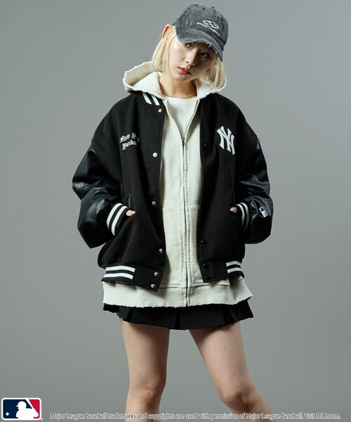 MLB スタジャン SMALL ブラック系その他2 メンズ : ZOZOTOWN Yahoo!店