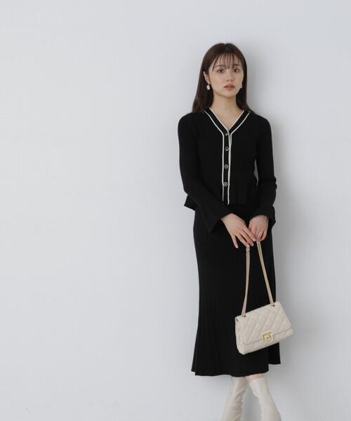プロポーション ボディドレッシング 　セットアップセット レイヤード風ニットセットアップ | PROPORTION BODY DRESSING