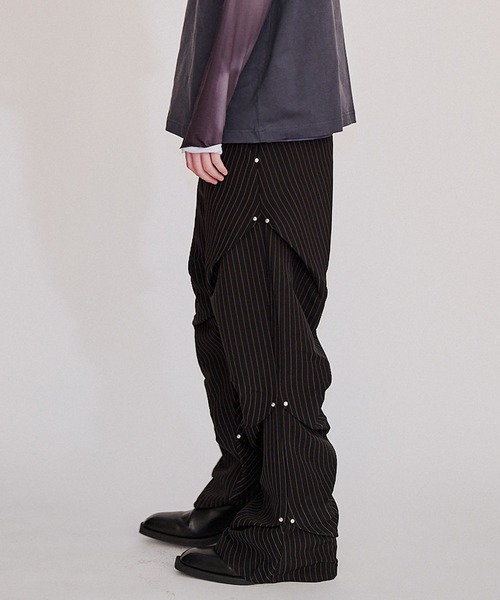 viedit ランダムタックスラックス viedit ランダムタックスラックス Random tack slacks (Gray