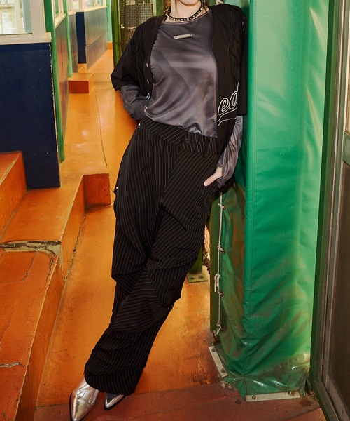 viedit ランダムタックスラックス VI E DIT スラックス Random tack slacks/ランダムタック