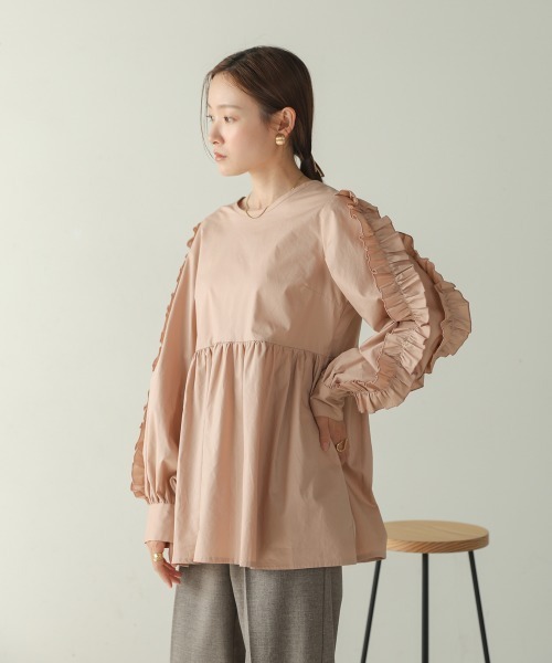 「Bab」 長袖チュニック M ベージュ レディース