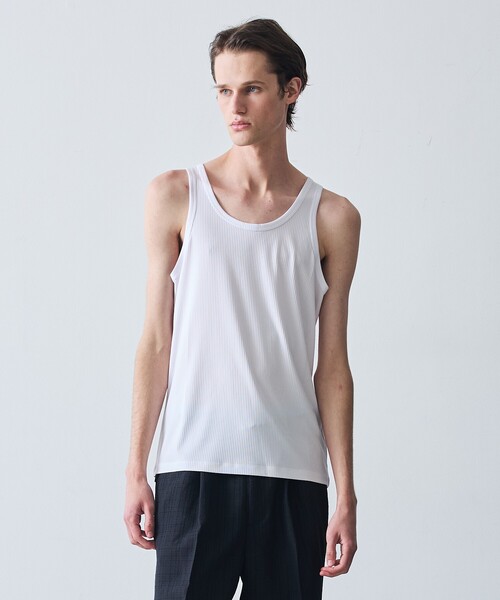 5351 POUR LES HOMMES タンクトップ ベーシック リブ タンクトップ 