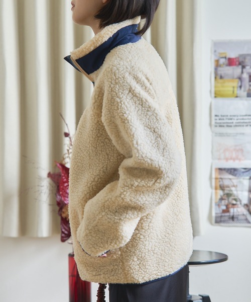 「MAISON BREEZE」 ブルゾン FREE アイボリー レディース_画像5