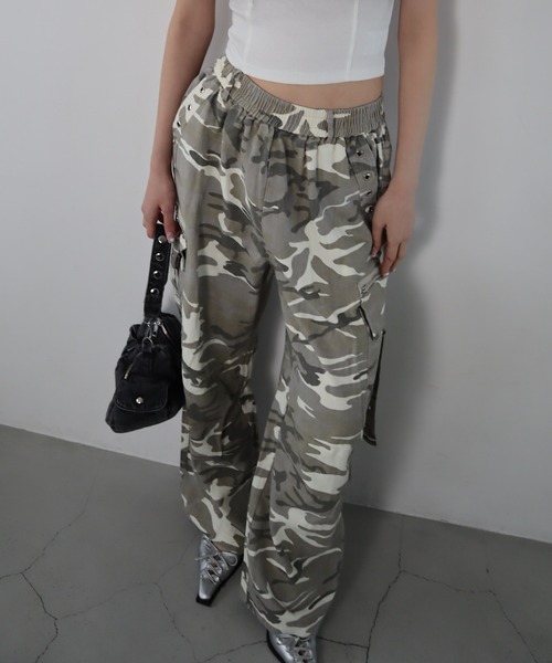 バンツレディース Roger&Raw パンツ 迷彩ルーズパンツ レディース : ZOZOTOWN