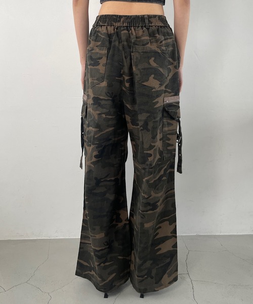 カモフラージュ ワイドパンツ ルーズ 迷彩 ストリート cr4966 カモフラージュ ワイドパンツ ルーズ 迷彩 ストリート cr4966