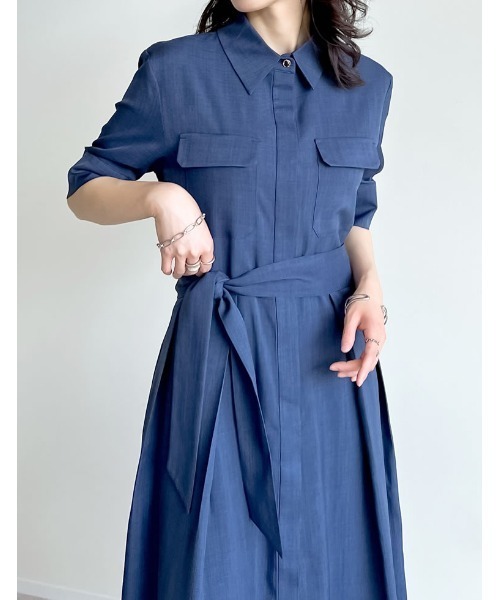 Re:EDIT シャツワンピース 「2025 SUMMER COLLECTION」「低身長