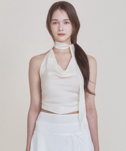 「NOTYOURROSE」Scarf halter top レディース