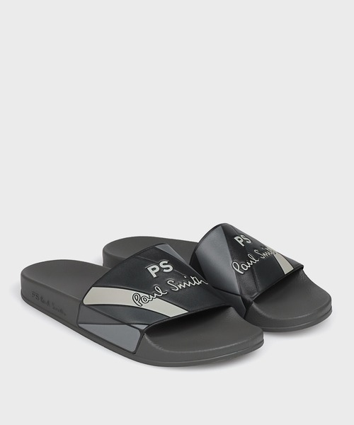 PS Paul Smith サンダル PSロゴ/ゼブラ スライドサンダル「150824 ZED