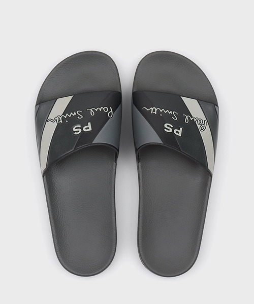 PS Paul Smith サンダル PSロゴ/ゼブラ スライドサンダル「150824 ZED