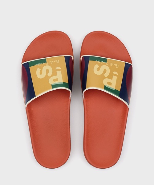 PS Paul Smith サンダル PSロゴ/ゼブラ スライドサンダル「150824 ZED