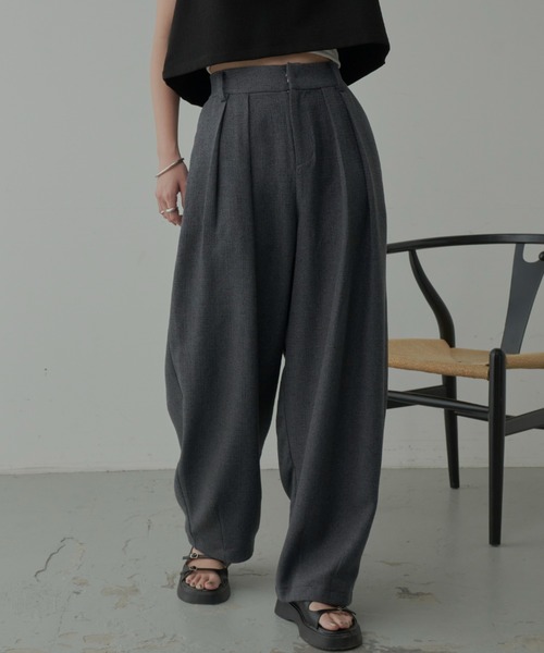 「Aunt Marie's」 スラックス M グレー レディース_画像2