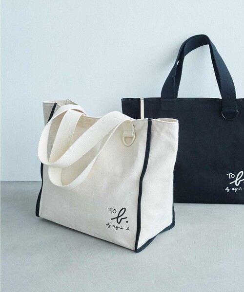 To b. by agnes トートバッグ 「To b.コラボ」トートバッグ