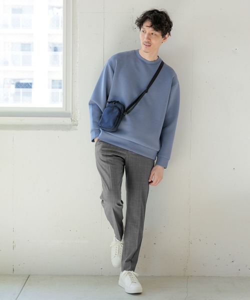 「GLOBAL WORK」 長(zhǎng)袖Tシャツ MEDIUM ライトブルー メンズ