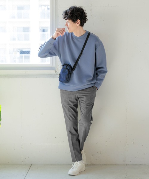 「GLOBAL WORK」 長(zhǎng)袖Tシャツ MEDIUM ライトブルー メンズ
