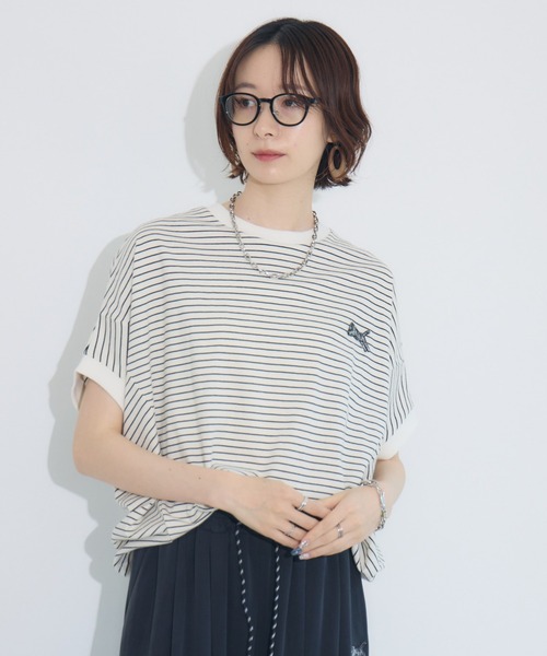 tシャツ TRANOI.   ボーダーコクーントップス レディース