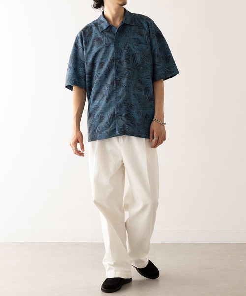 MAGASIN DE MODE HAUS uvカット シャツ 半袖 「HAUS」ポリエステル