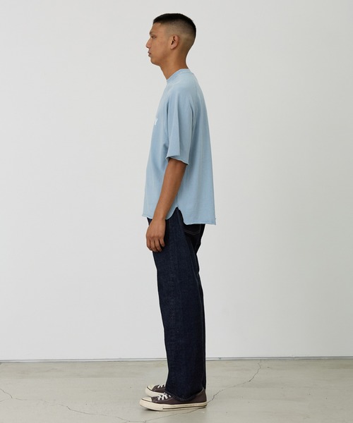 REMI RELIEF（レミ レリーフ） tシャツ SP加工8/-天竺ラグランT(NAVY