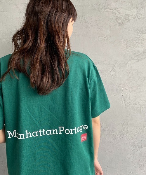 「Manhattan Portage」 半袖Tシャツ M ブラック レディース