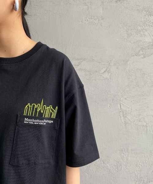 「Manhattan Portage」 半袖Tシャツ M ブラック レディース