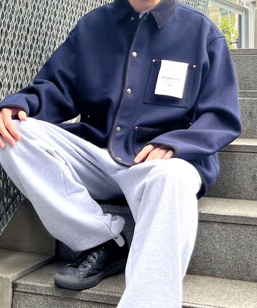 traditional weatherwear デニムジャケットS UNION UNIONWEAR】WORK JACKET 001D ワークジャケット 001D｜グレー
