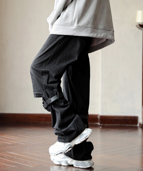 「FVLMEN」 加工デニムパンツ LARGE ブルー メンズ