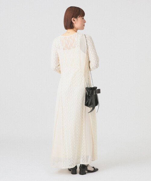 Ray BEAMS（レイ ビームス） ワンピース レース キリカエ メッシュ