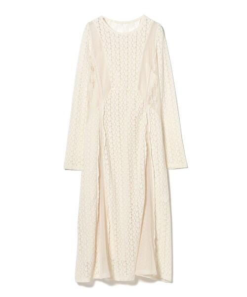 Ray BEAMS（レイ ビームス） ワンピース レース キリカエ メッシュ