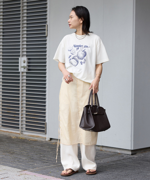 tシャツ TCR FRUIT TEE レディース TIGORA ティゴラ レディース 半袖 Tシャツ フィットネス サイド