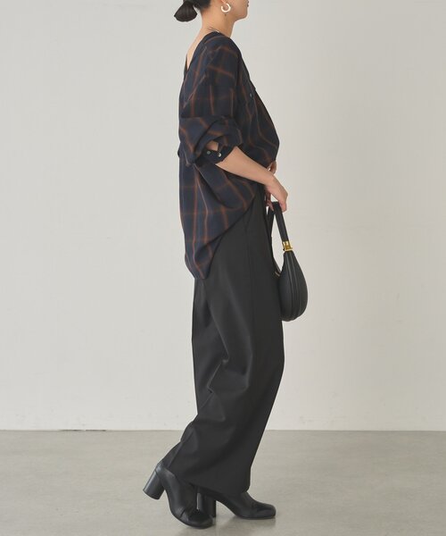 激レア！00s オールドギャップ オンブレチェックシャツ ネルシャツ ブラウンM Cal Top×US/Customized Ombre Check L/S Shirt（キャルトップ