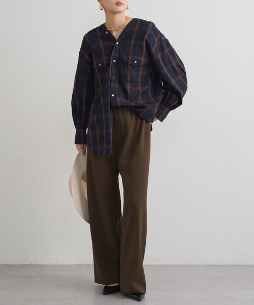 Loungedress（ラウンジドレス） ブラウス シャツ オンブレチェック