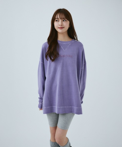 「MIEL CRISHUNANT」 スウェットカットソー FREE ブルー レディース_画像3