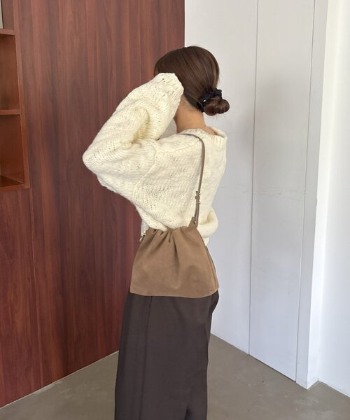 gemeil ショルダーバッグ バッグ 「LE'MAGE×gemeilコラボ」スエード