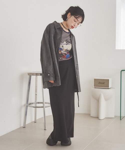ステンカラーコート コート suede like soutien collar jacket