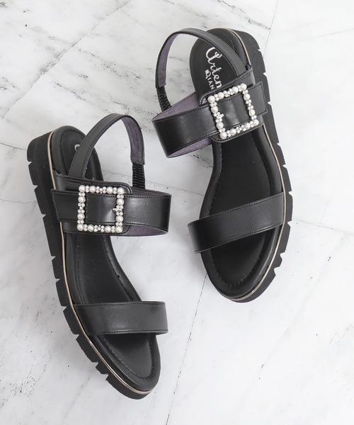 「artemis by DIANA」 フラットサンダル M ゴールド レディース_画像5